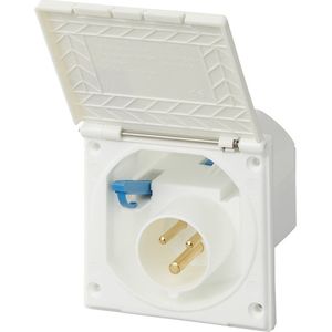 ProPlus Vierkante wandinvoerdoos - 16A - 230V - IP44 - wit - 105x105 mm - afsluitbare deksel