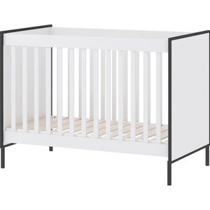 Cabino Babybed / Ledikant Dalton verstelbare bodem 60x120 cm - Wit