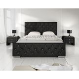 Tweepersoonsbed Aventura Diamond - Zwart - 160x200 cm