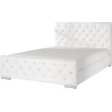 Tweepersoonsbed Aventura Diamond - Wit - 140x200 cm