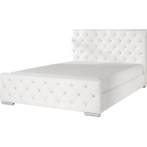 Tweepersoonsbed Aventura Diamond - Wit - 140x200 cm