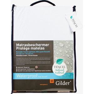 Gilder waterdicht Tencel hoeslaken/molton 90cm x 210cm
