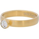 iXXXi Vulring Zirconia 1 Stone Crystal Matt Goud | Maat 18