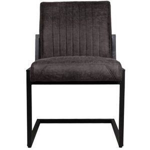 HSM Collection - Texas - Eetkamerstoel - Espresso - Leder - Industrieel