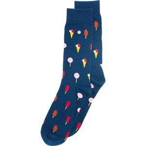 Alfredo Gonzales - Ice Pops Sokken - Navy - Katoenmix - Citroen Print