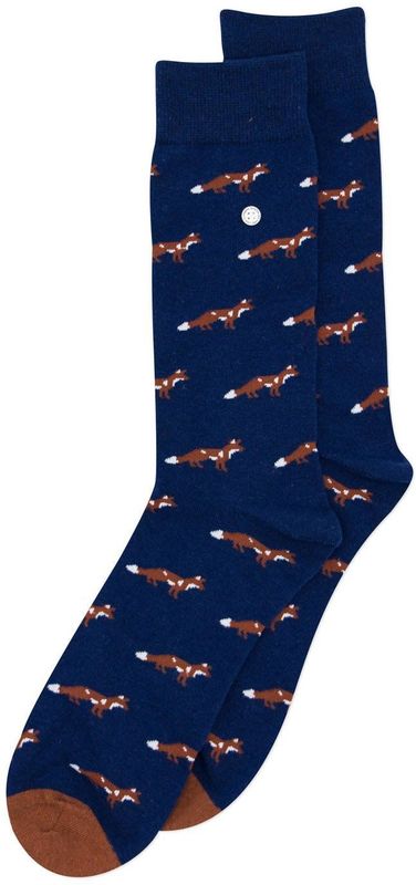 Alfredo Gonzales Foxy Sokken AG-Sk-FOX-01 109 Navy/Brown XS(35-37)