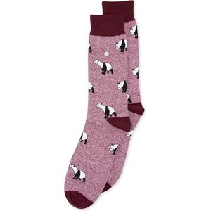 Alfredo Gonzales - Sokken - Rood - Unisex - Dierenprint