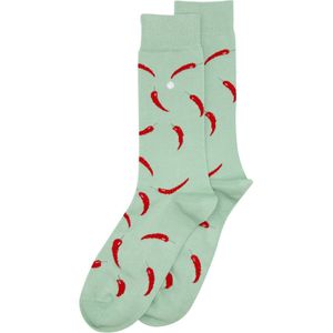 Alfredo Gonzales Red Peppers Sokken AG-Sk-PEP-01 138 Mint/Red S(38-41)