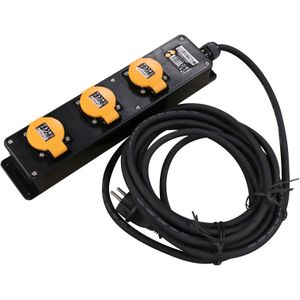 Relectric Pro Stekkerdoos Verlengkabel 5m - 3-voudig - IP44 - 3200W - Geschikt Voor Buitengebruik