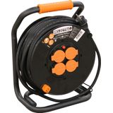 Relectric - Kabelhaspel - 40m - 4 Stopcontacten - Randaarde - IP44