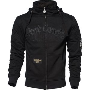 WCC West Coast Choppers Hoodie Choppers Por Vida Zip Black-M