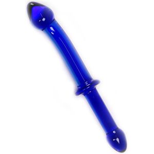 Glazen Dildo Blue Double