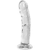 Glazen Dildo rond - transparant