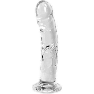 Glazen Dildo rond - transparant