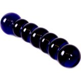 Glazen Dildo met Blauwe Ballen