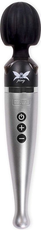 Pixey - DeLuxe Silver Edition - Oplaadbare Wand Vibrator - De krachtigste Pixey die er is!)