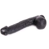 King-size Dildo Curved 31 X 5.5 cm - Zwart