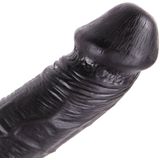 King-size Dildo Curved 31 X 5.5 cm - Zwart