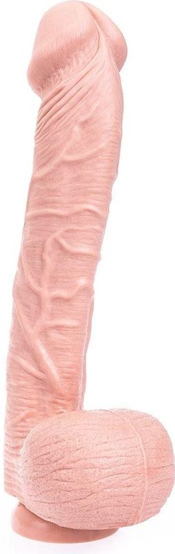 King-size Dildo Curved 31 x 5.5 cm - beige