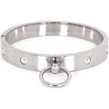 Steel Collar With Gems M 11.5 cm - Kiotos Steel