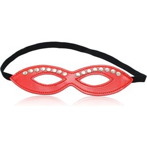 Masker met studs - rood