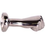 Fisting Buttplug RVS Handyman met Swarovski kristal