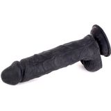 Kiotos Cox - Strap-On Harnas Met Dildo 24 X 4 cm - Zwart