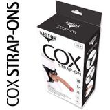 Kiotos COX Strap-On Harnas met Dildo 22 X 4 cm - Beige