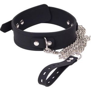 Deluxe Collar van Siliconen - zwart