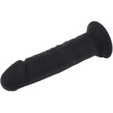 Siliconen Dildo 20 x 4.5 - Zwart