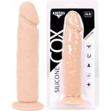 Kiotos Cox Siliconen Dildo met zuignap 23 x 5 cm - beige