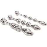 Urethral Trainer Kit 3 Solid Beads Penisplugs - Kiotos Steel