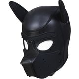 Master Series Neoprene Puppy Dog BDSM Hood - Zwart L