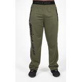 Gorilla Wear - Mercury Mesh Pants - Legergroen/Zwart - Sportbroek - Lichtgewicht Ademend Oversized