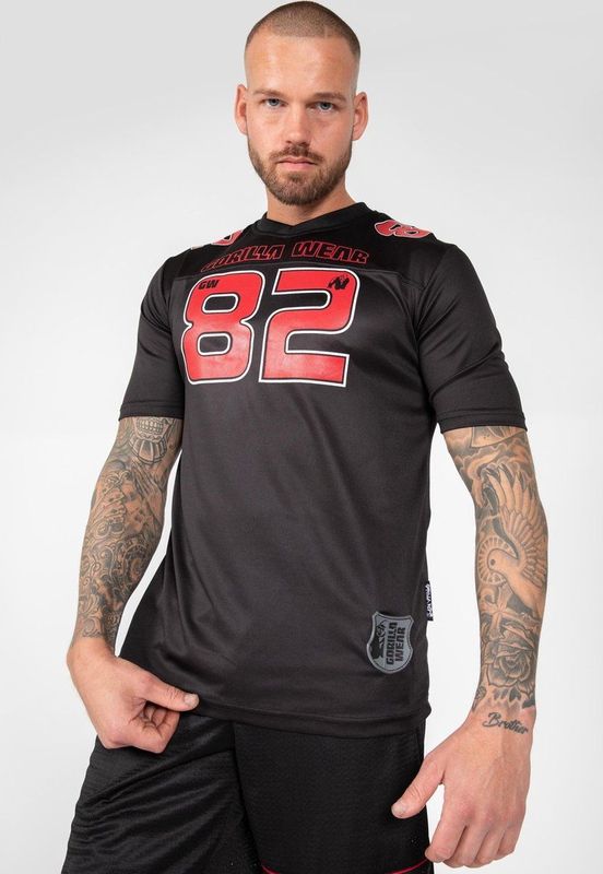 Gorilla Wear Fresno T-shirt - Zwart Rood