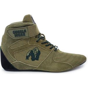 Gorilla Wear - Perry High Tops - Legergroen - Premium Suede Leer - Flexibele Platte Zolen
