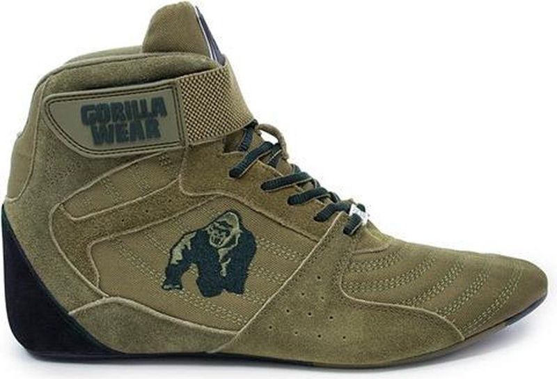 Gorilla Wear - Perry High Tops - Legergroen - Premium Suede Leer - Flexibele Platte Zolen