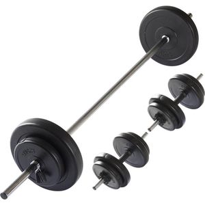 VirtuFit Verstelbare Halterset - Dumbbellset - 30,5 kg - Zwart