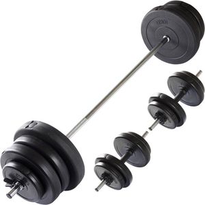 Halterset - VirtuFit Verstelbare Halterset - Dumbellset - 60,5 kg - Zwart