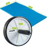 Ab Wheel - VirtuFit Buikspierwiel - Ab Roller - Buikspiertrainers - Buiktrainer - Met Mat