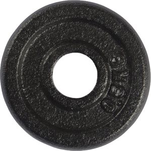 VirtuFit Gietijzeren Gewicht - Halterschijf - 30 mm - 0.5 kg - Zwart