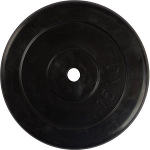 VirtuFit Rubberen gewicht - Halterschijf - 30 mm - 15 kg - Zwart
