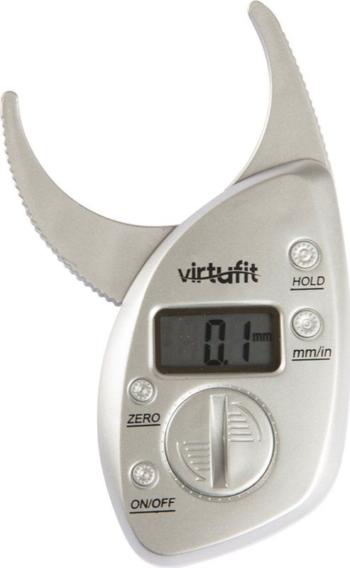VirtuFit Huidplooimeter - Digitale Vetpercentagemeter - Vet meter - Grijs