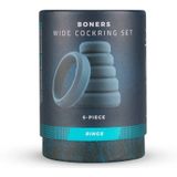 Boners 6-Delige Cockring Set - Dé Penisring set Voor Mannen - Extra Stimulatie