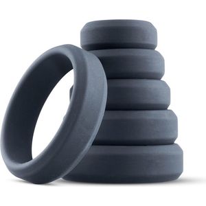 Boners 6-Delige Cockring Set - Dé Penisring set Voor Mannen - Extra Stimulatie