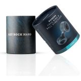 Boners Rock Hard Set - penisring &amp; balzakstretcher (grijs)
