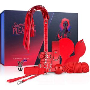 Secret pleasure Chest - Crimson Dream - Bondage - Speeltjes - Pinwheel - BDSM - SM - Meesteres - Sado - Dildo - Vibrator - Penis - Buttplug - Sexy - Erotische - Man - Dames