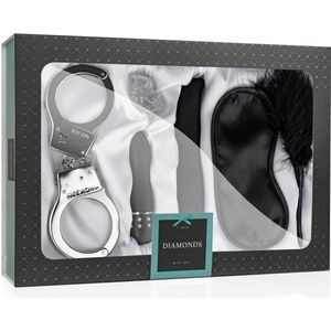 LoveBoxxx - I Love Diamonds Cadeauset – Sex Toys voor Koppels - Erotische Geschenkset met Seksspeeltjes en Accessoires – 6-delig