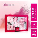 LoveBoxxx - I Love Pink Cadeauset – Sex Toys voor Koppels - Erotische Geschenkset met Seksspeeltjes en Accessoires – 6-delig