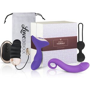 Loveboxxx - Solo Box Women - Erotische Geschenkset - Seksspeeltjes - Toy Set - Wit